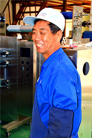 Our happy worker Mr. Song